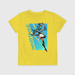 Футболка хлопковая детская Warframe, цвет: желтый