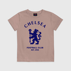 Футболка хлопковая детская Chelsea Est. 1905, цвет: пыльно-розовый