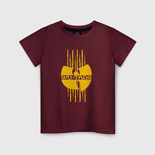 Детская футболка Wu-Tang Sword / Меланж-бордовый – фото 1