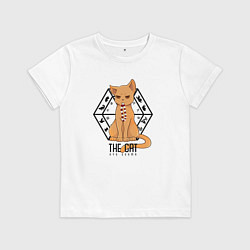 Футболка хлопковая детская The Cat Kyo Sohma, цвет: белый