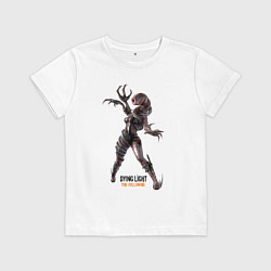 Футболка хлопковая детская Dying light Мутант, цвет: белый