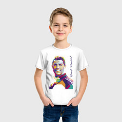 Футболка хлопковая детская Bravo! Ronaldo!, цвет: белый — фото 2