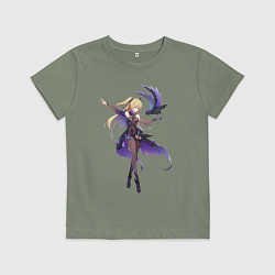 Футболка хлопковая детская Великая Фишль и Оз, цвет: авокадо