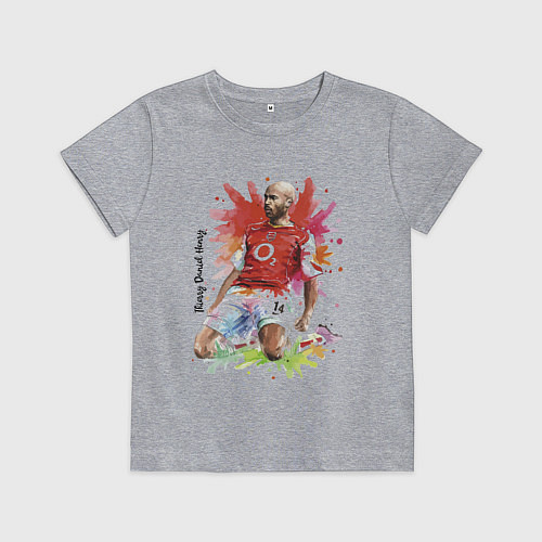 Детская футболка Thierry Daniel Henry / Меланж – фото 1