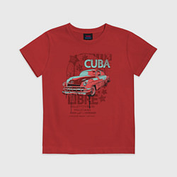 Футболка хлопковая детская Cuba Libre, цвет: красный