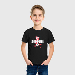Футболка хлопковая детская Красный сленг, цвет: черный — фото 2