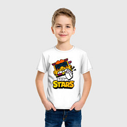 Футболка хлопковая детская Грифф Griff Brawl Stars, цвет: белый — фото 2