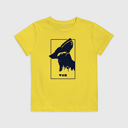 Футболка хлопковая детская Love Death And Robots Доброй охоты, цвет: желтый