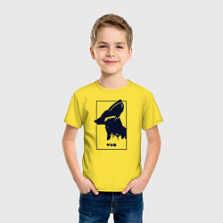 Футболка хлопковая детская Love Death And Robots Доброй охоты, цвет: желтый — фото 2
