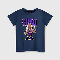 Футболка хлопковая детская Shaq, цвет: тёмно-синий