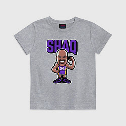 Футболка хлопковая детская Shaq, цвет: меланж