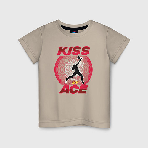 Детская футболка Kiss Ace / Миндальный – фото 1