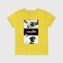 Футболка хлопковая детская Endure and survive, цвет: желтый
