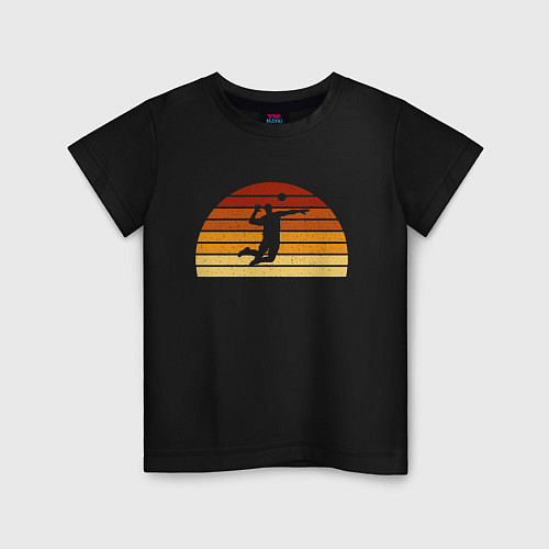 Детская футболка Beach Volleyball / Черный – фото 1