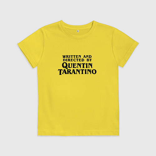 Детская футболка Quentin Tarantino / Желтый – фото 1