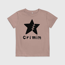 Футболка хлопковая детская Crimin бренд One Piece, цвет: пыльно-розовый