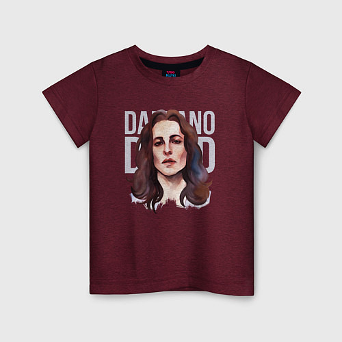 Детская футболка Damiano David / Меланж-бордовый – фото 1