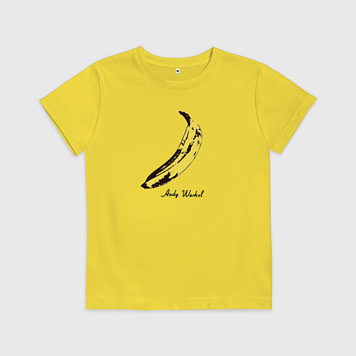 Детская футболка Банан, Энди Уорхол / Желтый – фото 1