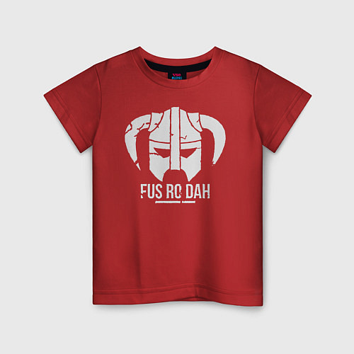 Детская футболка Fus Ro Dah!! Skyrim / Красный – фото 1