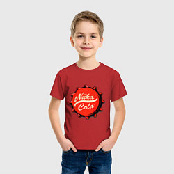 Футболка хлопковая детская Nuka Cola Fallout, цвет: красный — фото 2