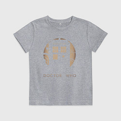 Футболка хлопковая детская Тардис - Доктор Кто, цвет: меланж