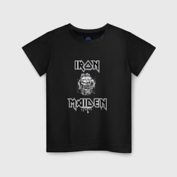 Футболка хлопковая детская IRON MAIDEN АЙРОН МЕЙДЕН Z, цвет: черный