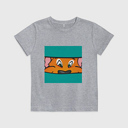 Футболка хлопковая детская Хэллоу, цвет: меланж