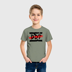 Футболка хлопковая детская DDT НЕ СТРЕЛЯЙ!, цвет: авокадо — фото 2