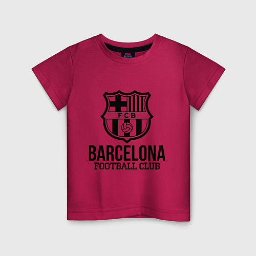 Детская футболка Barcelona FC / Маджента – фото 1