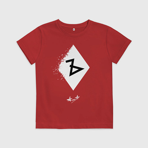 Детская футболка Алиса альбом Ъ / Красный – фото 1