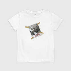 Футболка хлопковая детская Я видел SCP 682!, цвет: белый