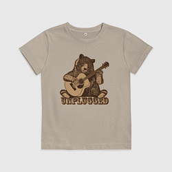 Детская футболка Медведь играет на гитаре