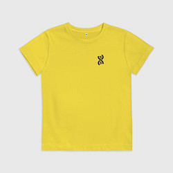 Футболка хлопковая детская Биология ДНК, цвет: желтый