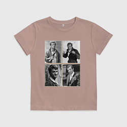 Футболка хлопковая детская Бельмондо навсегда, цвет: пыльно-розовый