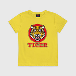 Футболка хлопковая детская Tiger Japan, цвет: желтый