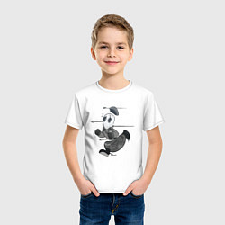 Футболка хлопковая детская Speedy T, цвет: белый — фото 2