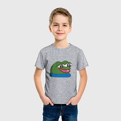 Футболка хлопковая детская Pepe happy Пепе хеппи, цвет: меланж — фото 2