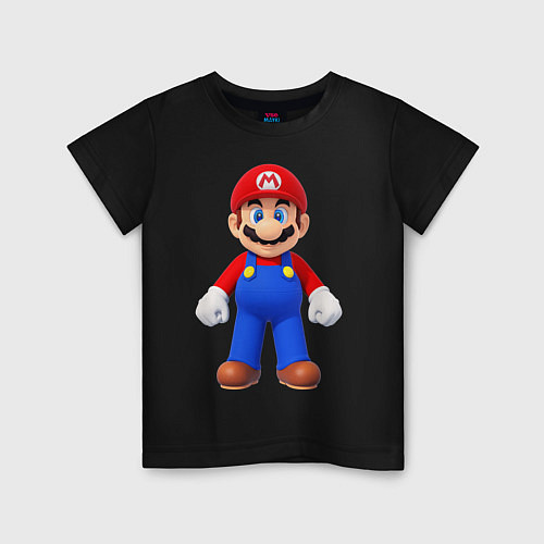 Детская футболка Mario / Черный – фото 1