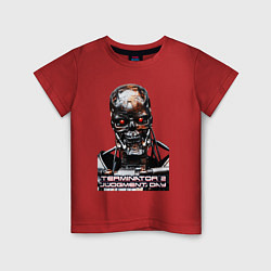 Футболка хлопковая детская Terminator T-800, цвет: красный