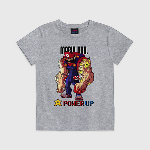 Детская футболка Big Mario / Меланж – фото 1