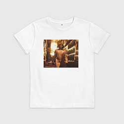 Футболка хлопковая детская Игра в кальмара squid game 2021, цвет: белый