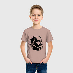 Футболка хлопковая детская Ленин Владимир Ильич, цвет: пыльно-розовый — фото 2