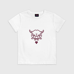 Футболка хлопковая детская Born To Burn, цвет: белый