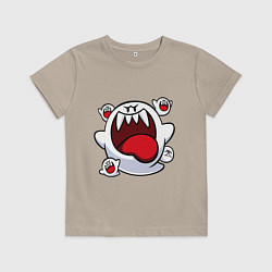 Футболка хлопковая детская Mario Bu, цвет: миндальный