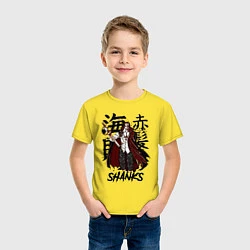 Футболка хлопковая детская Шанкс One Piece, цвет: желтый — фото 2
