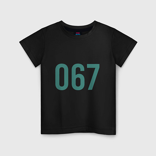 Детская футболка Игрок 067 / Черный – фото 1