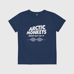 Футболка хлопковая детская Arctic Monkeys, группа, цвет: тёмно-синий