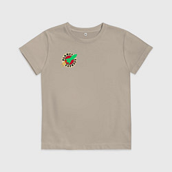 Футболка хлопковая детская Футурама - Межпланетный экспресс, цвет: миндальный