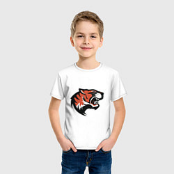 Футболка хлопковая детская Tiger Mood, цвет: белый — фото 2