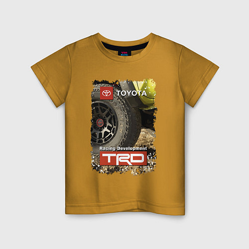 Детская футболка Toyota Racing Development Team / Горчичный – фото 1
